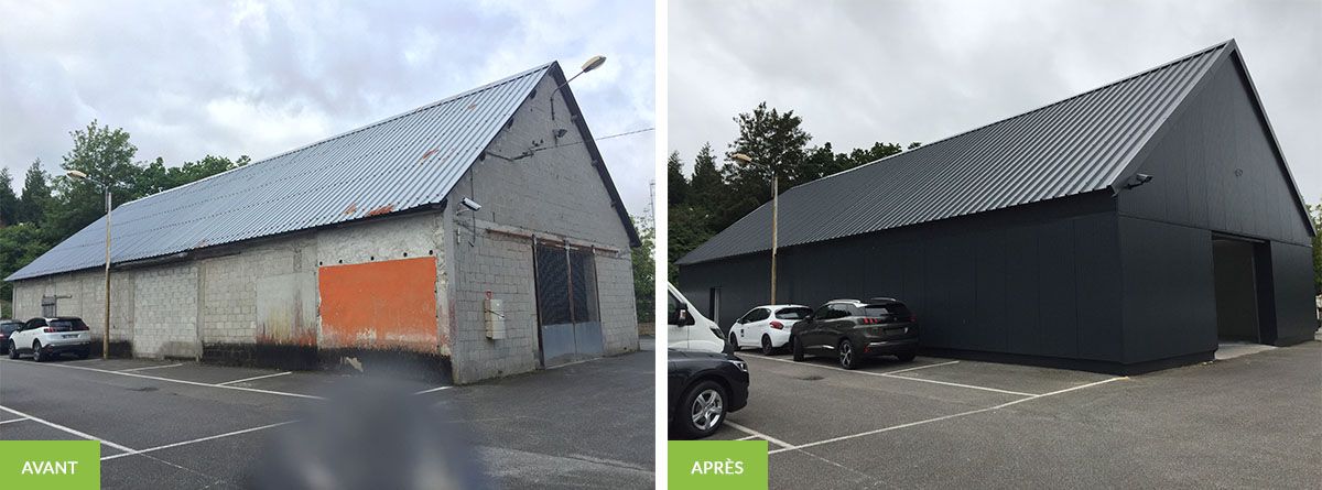 Exemple d'une réalisation avant-après intervention Exemple d'une réalisation avant-après intervention
